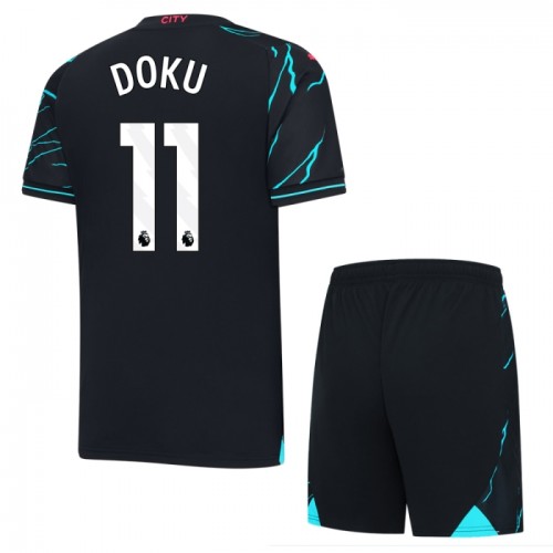 Manchester City Doku 11 Voetbaltenue 3e 2023-24 - Kind Manchester City Doku 11 Voetbaltenue 3e 2023-24 - Kind